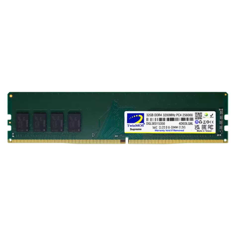 Twinmos Mdd432gb3200dwo, 32gb, Ddr4, 3200mhz, 1.2v Desktop Ram