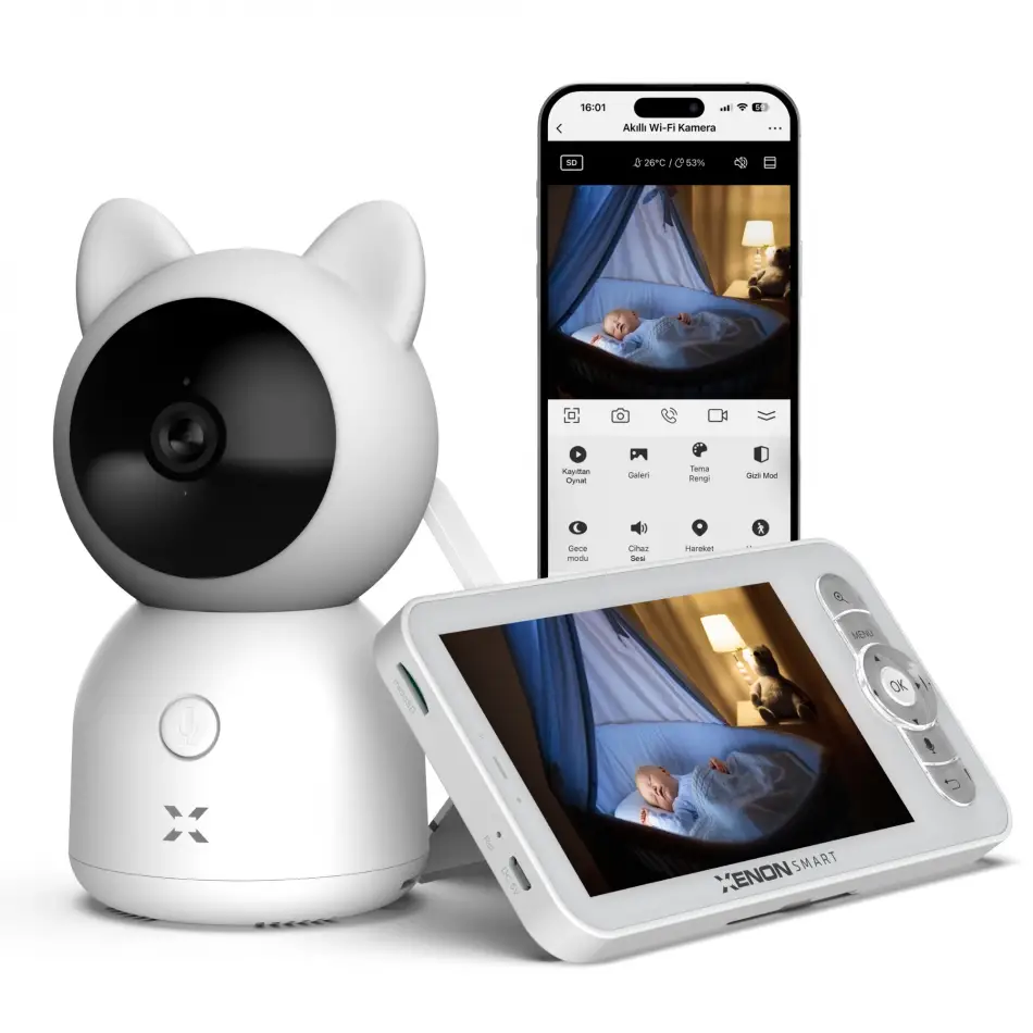 Xenon Smart Monıtorlu Bebek Kamerası X7202