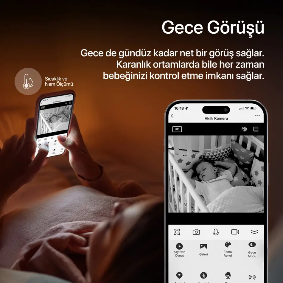 Xenon Smart Monıtorlu Bebek Kamerası X7202