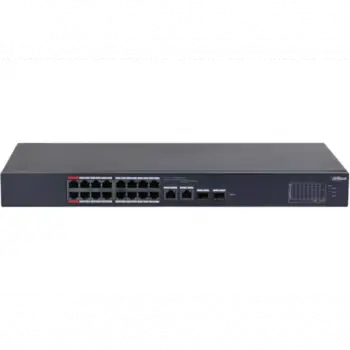 Dahua Cs4218-16et-240, 16port, Megabit, Poe 240w, 2 Port Sfp Gigabit Combo, Cloud Yönetilebilir, Switch