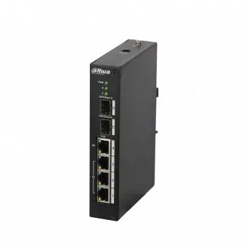 Dahua Pfs3206-4p-96, 3 Port, Megabit, Poe 30w, 1 Port Gigabit Poe 60w, 2 Port Gigabit Sfp, Endüstriyel, Yönetilemez, Masaüstü Switch