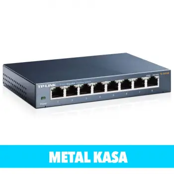 Tp-lınk Tl-sg108, 8 Port, Gigabit, Yönetilemez, Metal Kasa, Masaüstü Switch