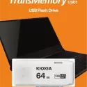 64gb Usb3.2 Gen1 Kıoxıa Beyaz Usb Bellek Lu301w064gg4