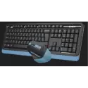 A4 Tech Fg1035, Mavi, Fstyler, 2.4ghz Kablosuz, Türkçe Q, Klavye Mouse Set