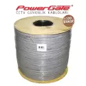 Powergate Pro 500mt, 2+1 (2x0,50+0,33) %100bakır, Cctv Güvenlik Kablosu
