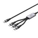 Unıtek Type-c 3in1 Şarj 1.5mt 20w (c14101bk-1.5m)