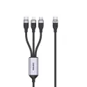 Unıtek Type-c 3in1 Şarj 1.5mt 20w (c14101bk-1.5m)