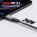 Unıtek Type-c Hızlı Şarj 2mt 240w (c14110gy-2m)