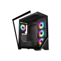 Vento Vg4202fl Mid Tower, 750w 80+ Siyah, Temperli Cam, Rgb, Atx Gamıng Kasa