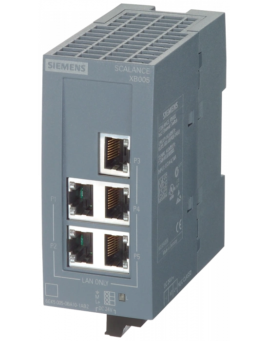 Siemens 6GK5005-0BA00-1AB2 SCALANCE XB005 5 Port Endüstriyel Ethernet Switch