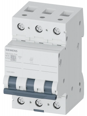 Siemens 5SL6332-7YA 32A 3 Fazlı C Tipi Otomatik Sigorta