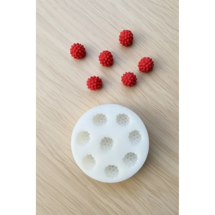 8li Ahududu Silikon Mum Kalıbı