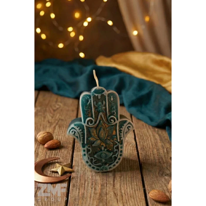 Ramazan Serisi Fatma Ana Eli Tasarım Mum Sedir Ağacı Kokulu