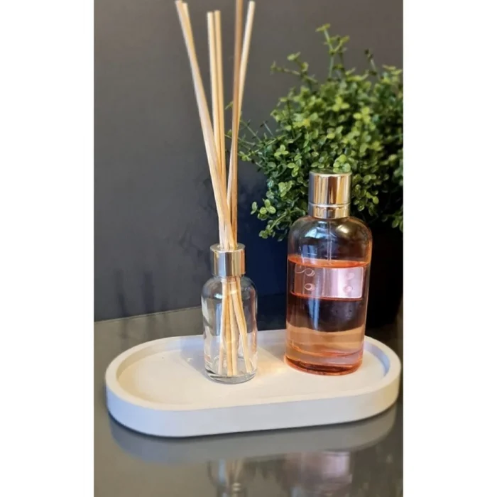 Çok Amaçlı Beyaz Beton Tepsi