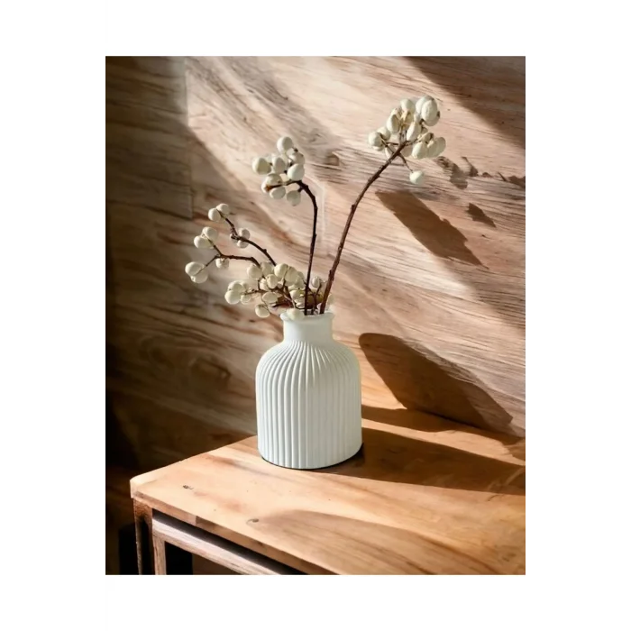 Dekoratif Minimal Pampas Vazo (10 cm)