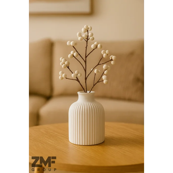 Dekoratif Minimal Pampas Vazo (10 cm)