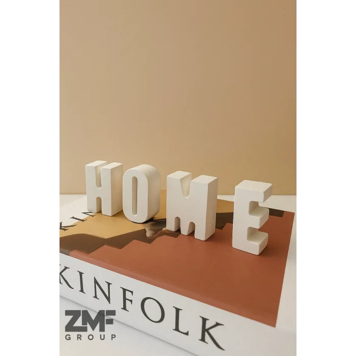 Home Yazısı Ev Dekoratif Obje Home Biblo