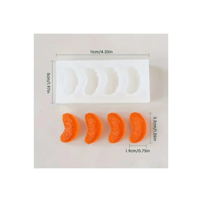 Mandalina Dilimi Mum Sabun & Kokulutaş Silikon Kalıp