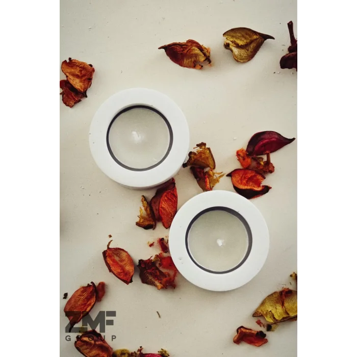 Sade Tasarım Tealight Mumluk Söz Nişan ve Özel Günler İçin 2 Adet
