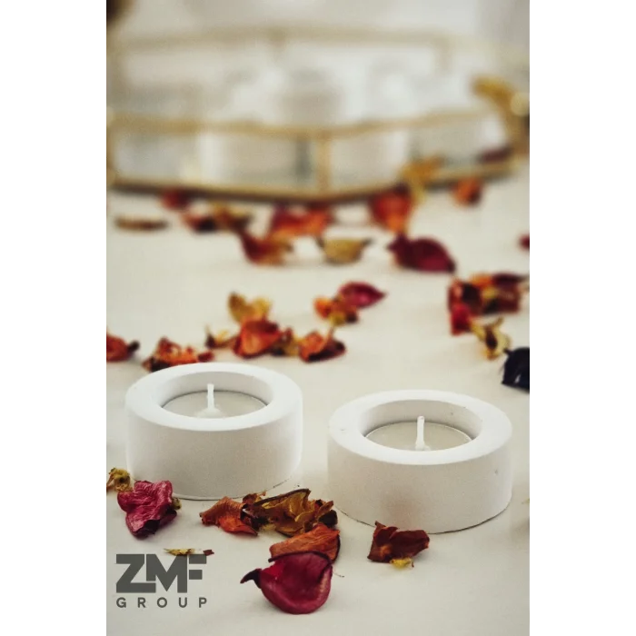 Sade Tasarım Tealight Mumluk Söz Nişan ve Özel Günler İçin 2 Adet
