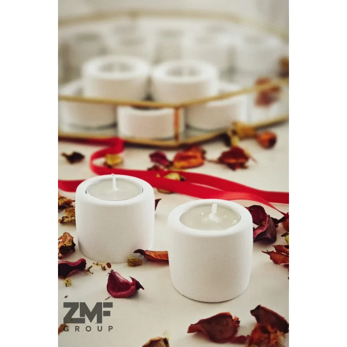 Silindir Tealight Mumluk Söz Nişan ve Özel Günler İçin 2 Adet