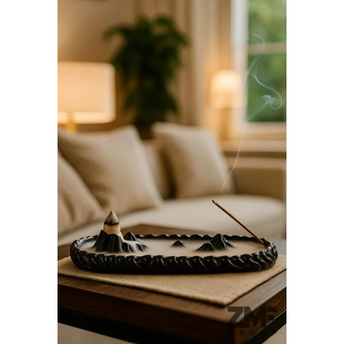 Siyah Renk Özel Tasarım Himalaya Tütsülük