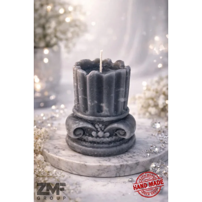 Yıkılmış Roma Sütunu Detaylı Mum