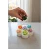 Mini Kaktüs 7li Silikon Mum Sabun & Taştozu Kalıbı
