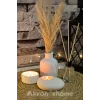 Dekoratif 4lü Set Vazo, Vanilya Kokulu Mum, Oda kokusu, Tealight Mum Ve Mumluk
