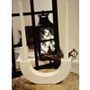 Dekoratif U Şeklinde Şamdan Mumluk 10cmx21cm (Mumlar Dahil Değildir)