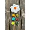 Mini Kaktüs 7li Silikon Mum Sabun & Taştozu Kalıbı