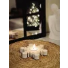 Kar Tanesi Tealight Mumluk ve Mum
