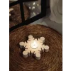 Kar Tanesi Tealight Mumluk ve Mum