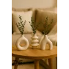 Minimal 3’lü Dekoratif Vazo Set,biblo,minyatür