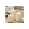 Silindir Mum 3lü Set Ebat 6-8-12 Cm Çap 5 Cm