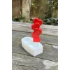 Kalp Sütun Silikon Kalıp Mum Taştozu Sabun Kalıbı