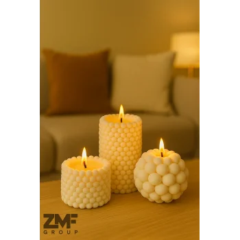 Dekoratif 3lü Kokulu Bubble Mum Minimal Pinterest Tasarım