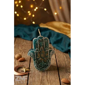 Ramazan Serisi Fatma Ana Eli Tasarım Mum Sedir Ağacı Kokulu