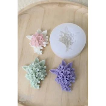 Leylak Çiçeği Silikon Mum Sabun Kalıbı