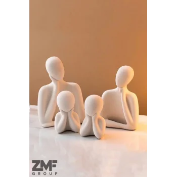 Dekoratif İki Çocuklu Aile Seti
