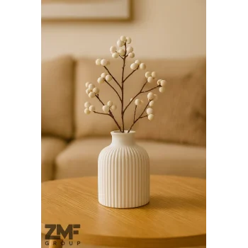 Dekoratif Minimal Pampas Vazo (10 cm)