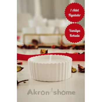 Söz Nişan Düğün Mevlid Yılbaşı İçin Vanilya Kokulu Mumlu Kase – Adet Fiyatı