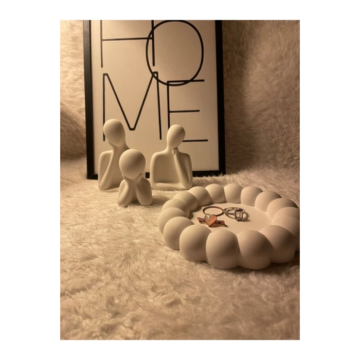 Aile Obje Biblo & Bubble Organizer Takı Tabağı