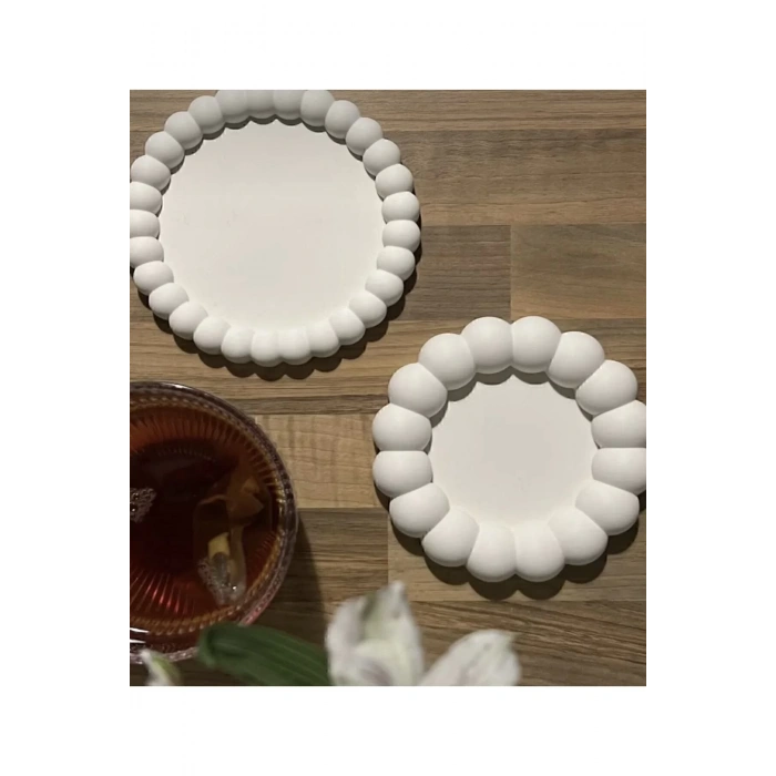 Dekoratif 2’li Bubble Tabak Set,takı tabağı, organizer