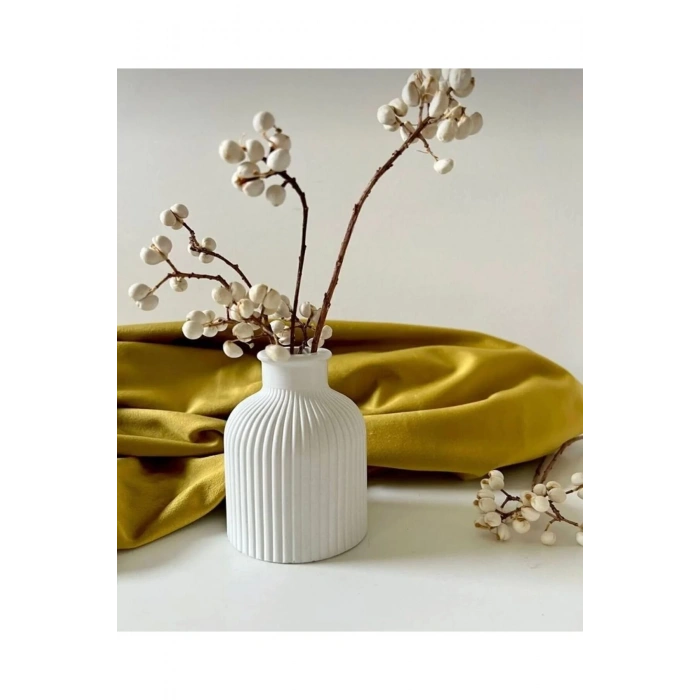 Dekoratif Minimal Pampas Vazo (10 cm)
