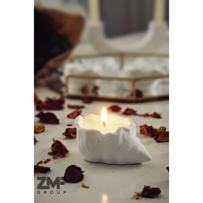 Denzi Kabuğu Tasarım Bebek Pudrası Kokulu Mum Söz Nişan ve Özel Günler İçin Adet Fiyatıdır.