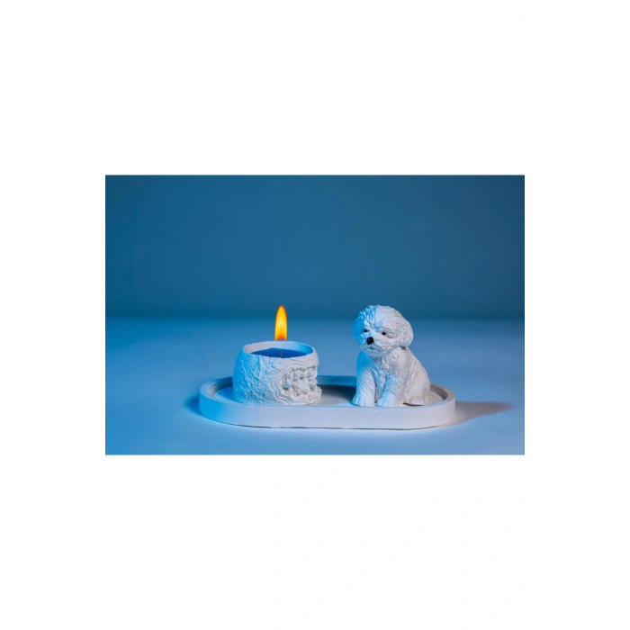 Sevimli Köpek Dekoratif Mumluk Set