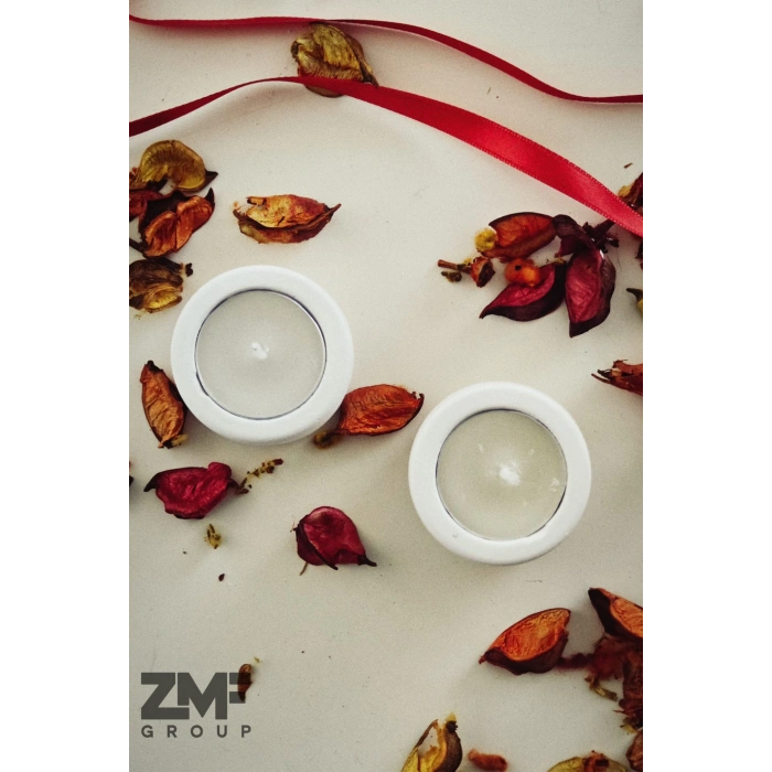 Silindir Tealight Mumluk Söz Nişan ve Özel Günler İçin 2 Adet