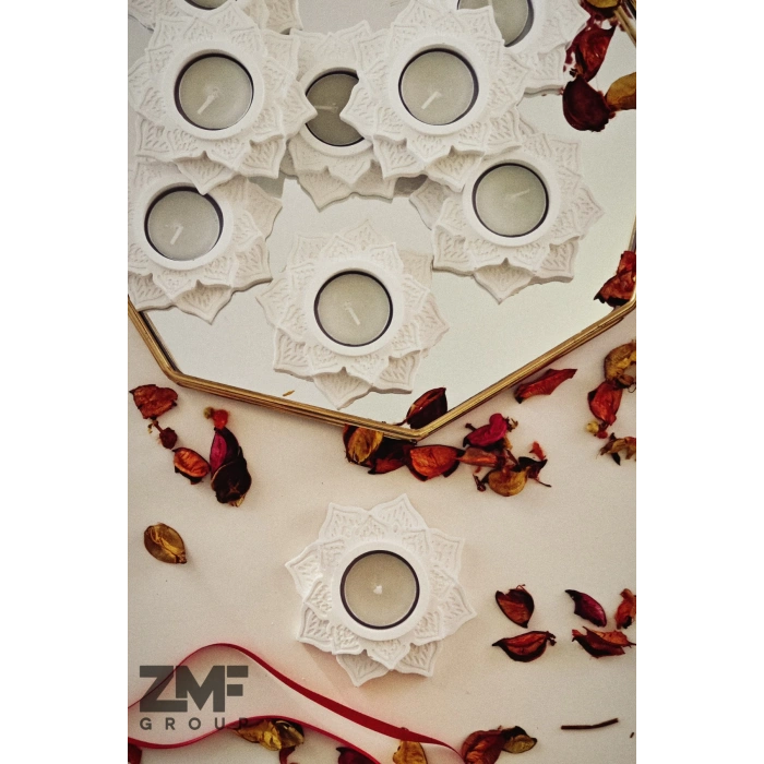 Yıldız Temalı Dekoratif Tealight Mumluk Söz, Nişan, Mevlid Hediyelik Mumluk (Adet Fiyatıdır)