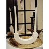Dekoratif U Şeklinde Şamdan Mumluk 10cmx21cm (Mumlar Dahil Değildir)